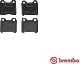 Brembo P 59 018 - Bromsbeläggssats, skivbroms xdelar.se