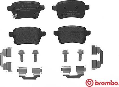 Brembo P 59 086 - Bromsbeläggssats, skivbroms xdelar.se