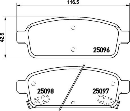 Brembo P 59 080 - Bromsbeläggssats, skivbroms xdelar.se