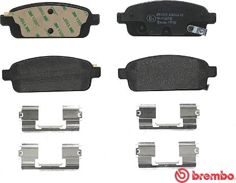 Brembo P 59 087 - Bromsbeläggssats, skivbroms xdelar.se