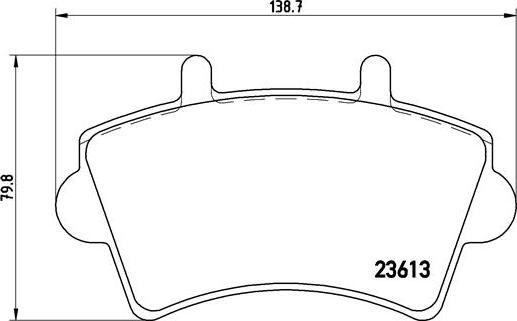 Brembo P 59 039 - Bromsbeläggssats, skivbroms xdelar.se