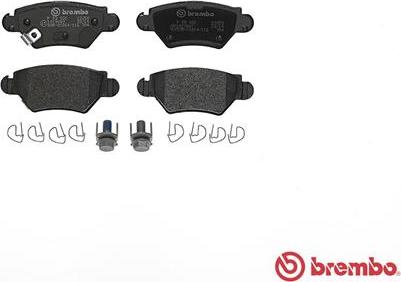 Brembo P 59 031 - Bromsbeläggssats, skivbroms xdelar.se