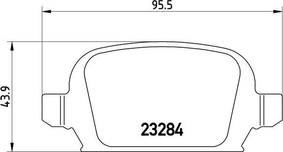 Brembo P 59 037 - Bromsbeläggssats, skivbroms xdelar.se