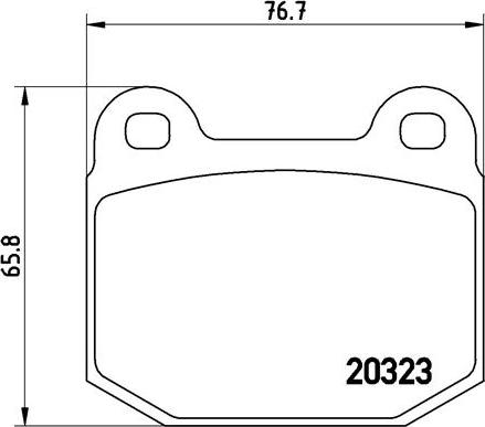 Brembo P 59 025 - Bromsbeläggssats, skivbroms xdelar.se