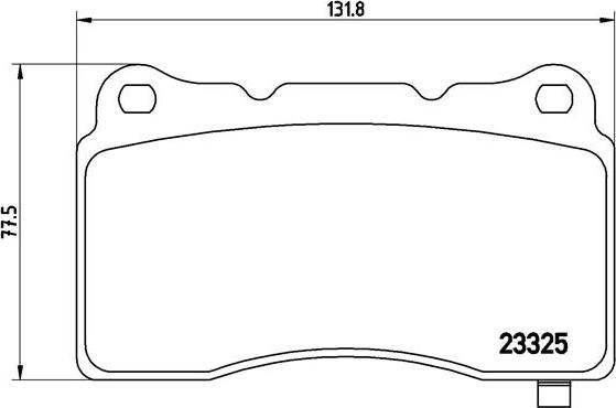 Brembo P 59 079 - Bromsbeläggssats, skivbroms xdelar.se