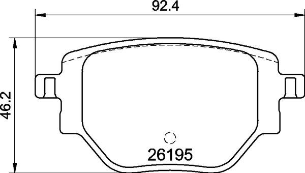 Brembo P 59 100 - Bromsbeläggssats, skivbroms xdelar.se