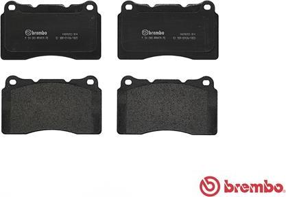 Brembo P 54 040 - Bromsbeläggssats, skivbroms xdelar.se