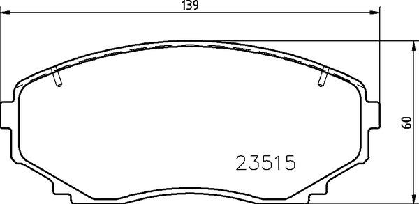 Brembo P 54 059 - Bromsbeläggssats, skivbroms xdelar.se