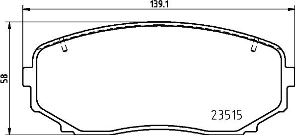 Brembo P 54 060 - Bromsbeläggssats, skivbroms xdelar.se