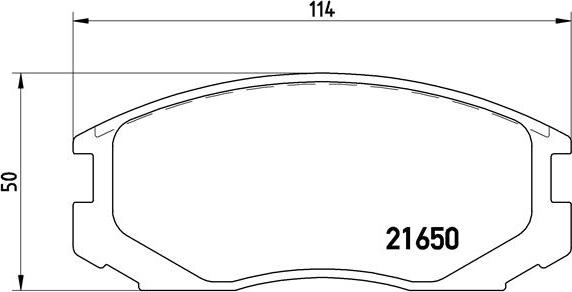 Brembo P 54 015 - Bromsbeläggssats, skivbroms xdelar.se