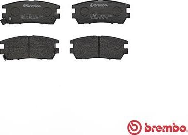 Brembo P 54 018 - Bromsbeläggssats, skivbroms xdelar.se