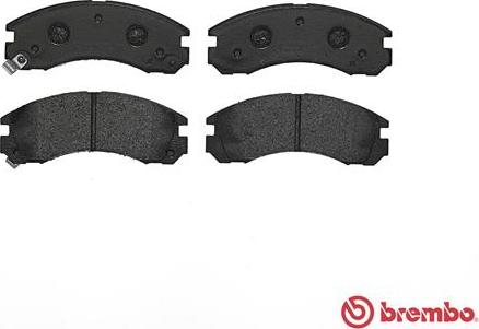 Brembo P 54 017 - Bromsbeläggssats, skivbroms xdelar.se