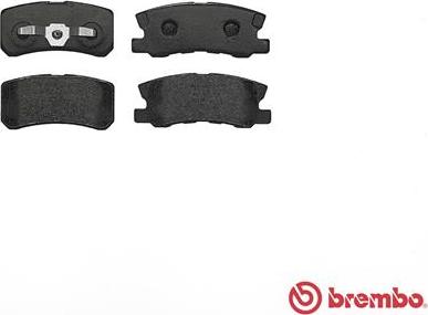 Brembo P 54 031 - Bromsbeläggssats, skivbroms xdelar.se