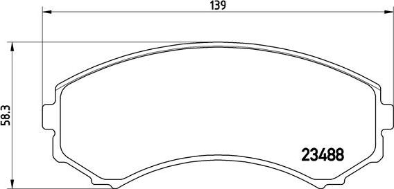 Brembo P 54 029 - Bromsbeläggssats, skivbroms xdelar.se