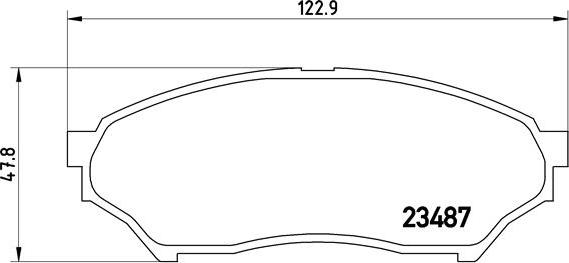 Brembo P 54 028 - Bromsbeläggssats, skivbroms xdelar.se