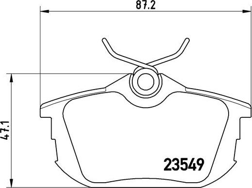 Brembo P 54 023 - Bromsbeläggssats, skivbroms xdelar.se