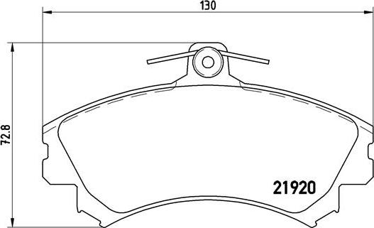 Brembo P 54 022 - Bromsbeläggssats, skivbroms xdelar.se