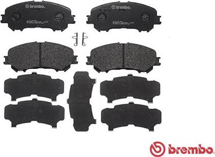 Brembo P 56 099 - Bromsbeläggssats, skivbroms xdelar.se