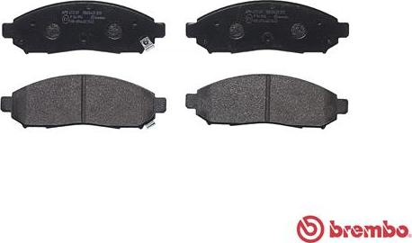 Brembo P 56 096 - Bromsbeläggssats, skivbroms xdelar.se