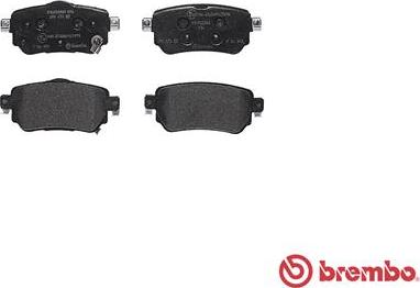 Brembo P 56 098 - Bromsbeläggssats, skivbroms xdelar.se