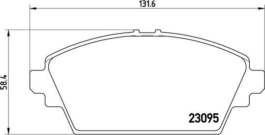 Brembo P 56 044 - Bromsbeläggssats, skivbroms xdelar.se