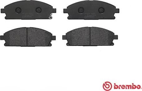 Brembo P 56 040 - Bromsbeläggssats, skivbroms xdelar.se