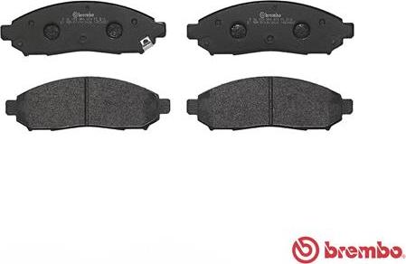 Brembo P 56 059 - Bromsbeläggssats, skivbroms xdelar.se