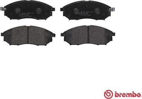 Brembo P 56 058 - Bromsbeläggssats, skivbroms xdelar.se