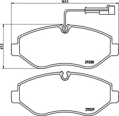 Brembo P 56 066 - Bromsbeläggssats, skivbroms xdelar.se