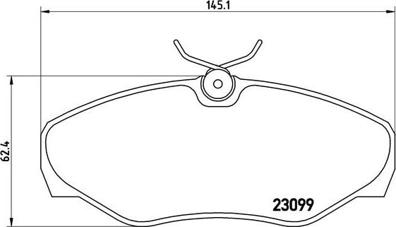 Brembo P 56 061 - Bromsbeläggssats, skivbroms xdelar.se