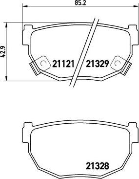 Brembo P 56 010 - Bromsbeläggssats, skivbroms xdelar.se