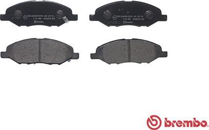 Brembo P 56 088 - Bromsbeläggssats, skivbroms xdelar.se