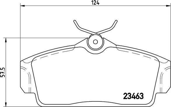 Brembo P 56 036 - Bromsbeläggssats, skivbroms xdelar.se