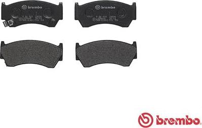 Brembo P 56 033 - Bromsbeläggssats, skivbroms xdelar.se