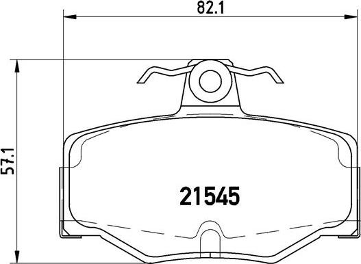 Brembo P 56 024 - Bromsbeläggssats, skivbroms xdelar.se