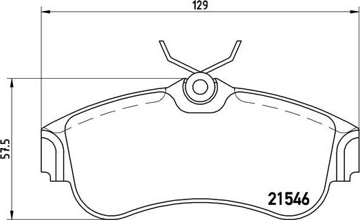 Brembo P 56 022 - Bromsbeläggssats, skivbroms xdelar.se