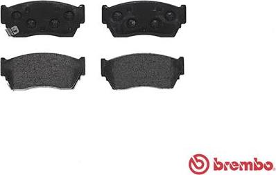 Brembo P 56 027 - Bromsbeläggssats, skivbroms xdelar.se