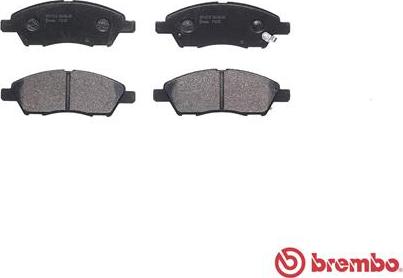 Brembo P 56 070 - Bromsbeläggssats, skivbroms xdelar.se