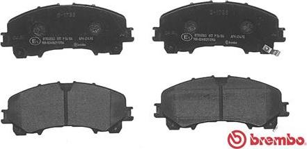 Brembo P 56 106 - Bromsbeläggssats, skivbroms xdelar.se