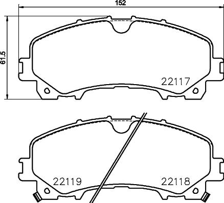 Brembo P 56 106 - Bromsbeläggssats, skivbroms xdelar.se