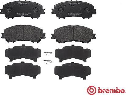 Brembo P 56 100 - Bromsbeläggssats, skivbroms xdelar.se