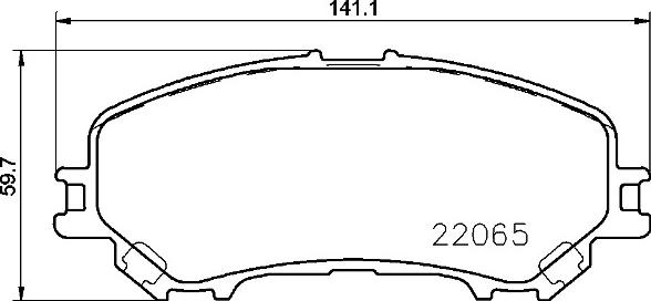 Brembo P 56 100 - Bromsbeläggssats, skivbroms xdelar.se