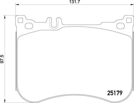 Brembo P 50 095 - Bromsbeläggssats, skivbroms xdelar.se