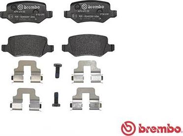 Brembo P 50 090 - Bromsbeläggssats, skivbroms xdelar.se