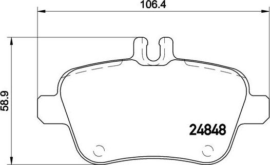 Brembo P 50 091 - Bromsbeläggssats, skivbroms xdelar.se