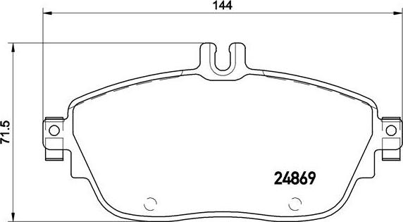 Brembo P 50 093 - Bromsbeläggssats, skivbroms xdelar.se