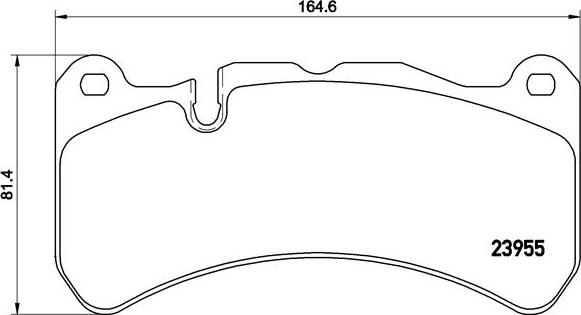 Brembo P 50 092 - Bromsbeläggssats, skivbroms xdelar.se