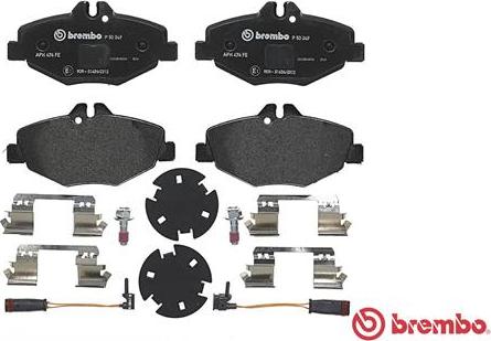 Brembo P 50 049 - Bromsbeläggssats, skivbroms xdelar.se