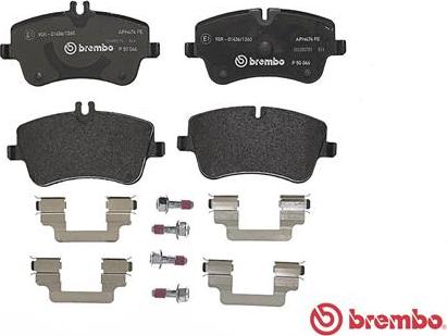 Brembo P 50 046 - Bromsbeläggssats, skivbroms xdelar.se