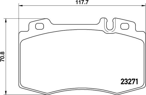 Brembo P 50 041 - Bromsbeläggssats, skivbroms xdelar.se